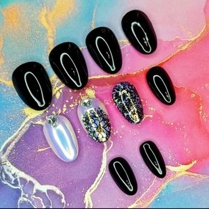 SOLD-Luxury Gel Press-On Nails - Prism Garden